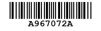 CODABAR barcode