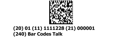 gs1 data matrix barcode