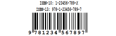 isbn13 dual barcode